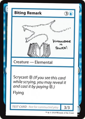 Biting Remark (2021 Edition) [Mystery Booster Playtest Cards] | Good Games Modbury
