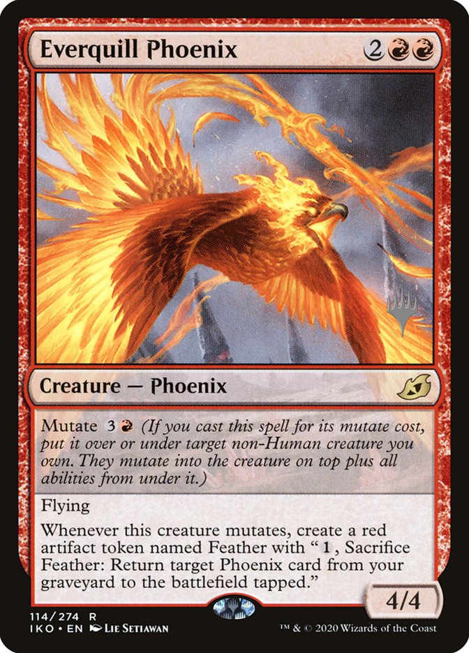 Everquill Phoenix (Promo Pack) [Ikoria: Lair of Behemoths Promos] | Good Games Modbury