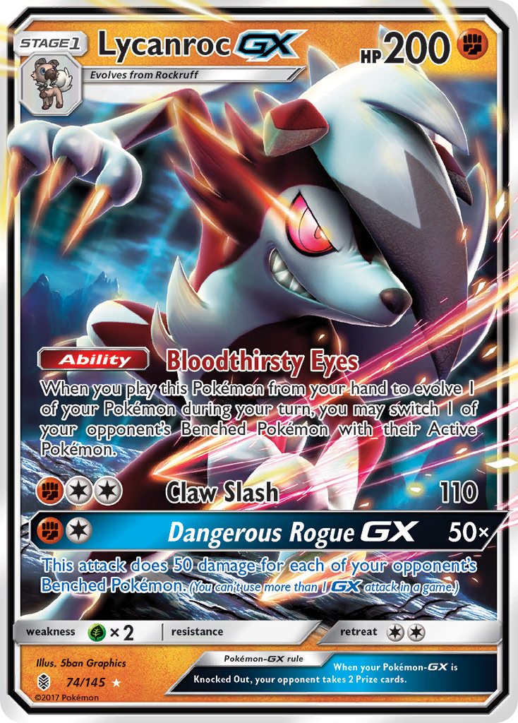 Lycanroc GX (74/145) [Sun & Moon: Guardians Rising] | Good Games Modbury