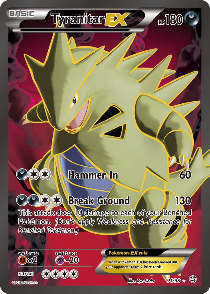 Tyranitar EX (91/98) [XY: Ancient Origins] | Good Games Modbury