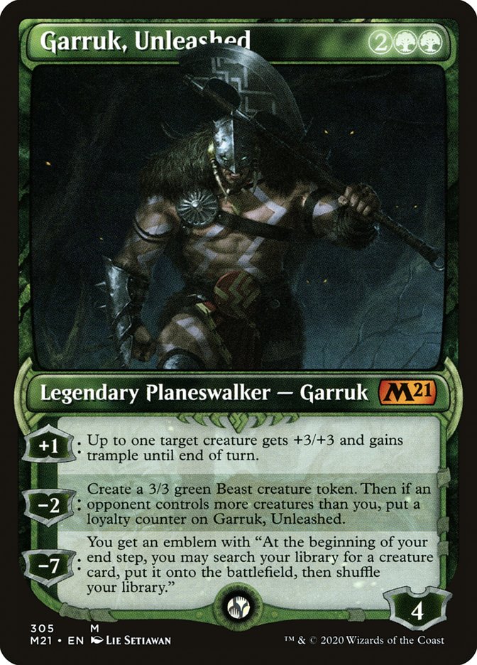 Garruk, Unleashed (Showcase) [Core Set 2021] | Good Games Modbury