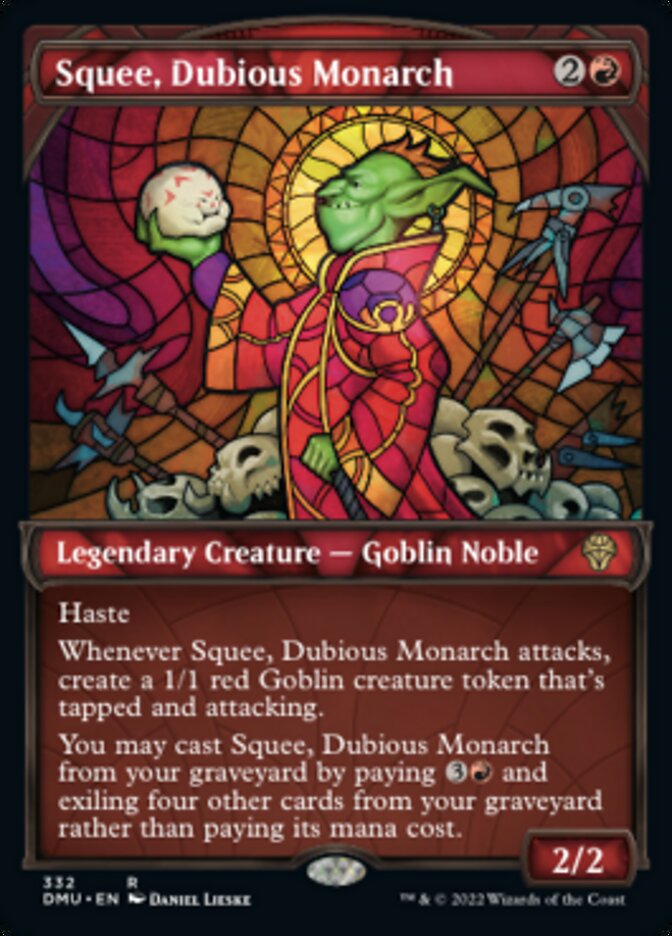 Squee, Dubious Monarch (Showcase Textured) [Dominaria United] | Good Games Modbury