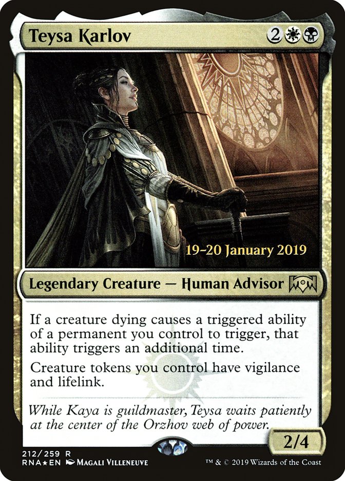 Teysa Karlov [Ravnica Allegiance Prerelease Promos] | Good Games Modbury