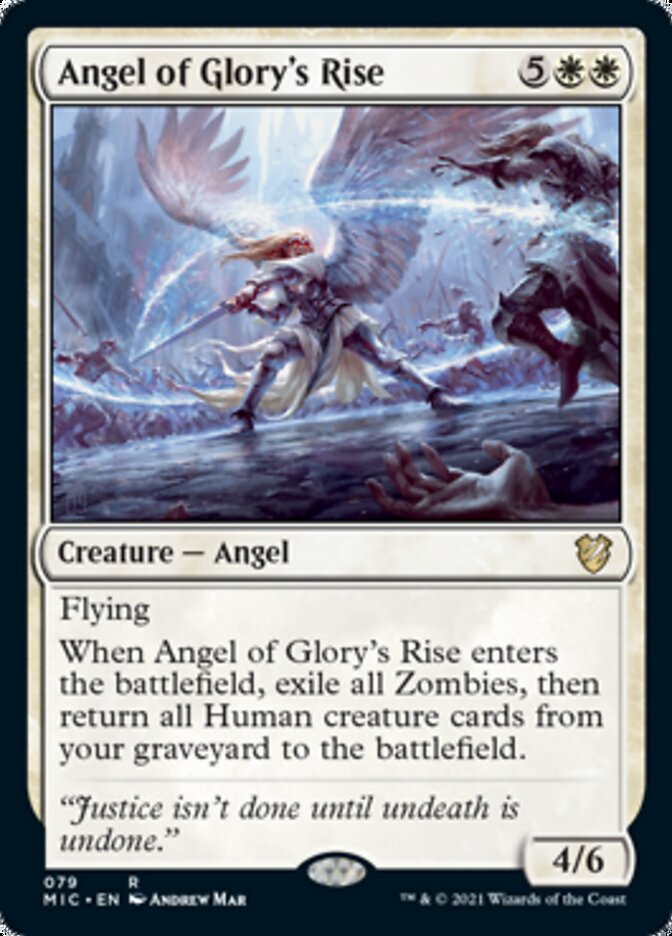 Angel of Glory's Rise [Innistrad: Midnight Hunt Commander] | Good Games Modbury