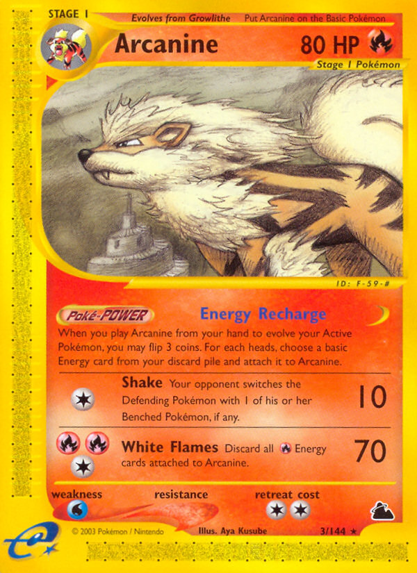 Arcanine (3/144) [Skyridge] | Good Games Modbury