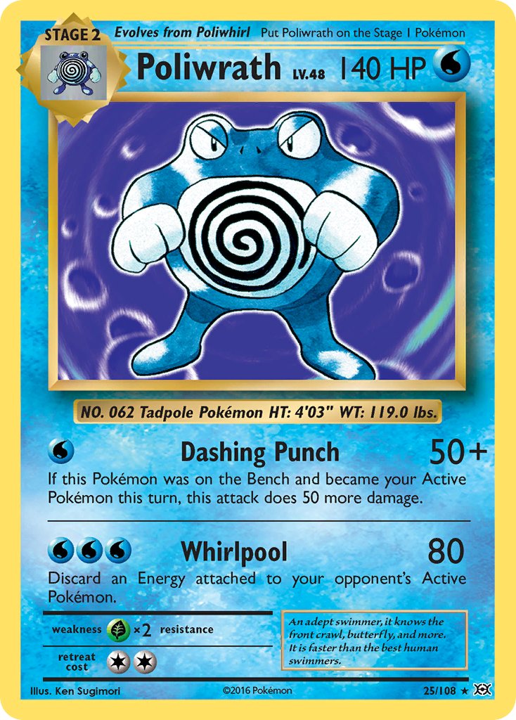 Poliwrath (25/108) (Theme Deck Exclusive) [XY: Evolutions] | Good Games Modbury