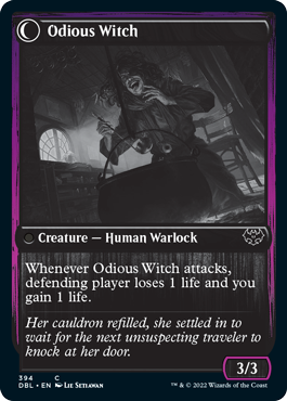 Ragged Recluse // Odious Witch [Innistrad: Double Feature] | Good Games Modbury