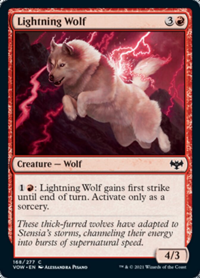 Lightning Wolf [Innistrad: Crimson Vow] | Good Games Modbury