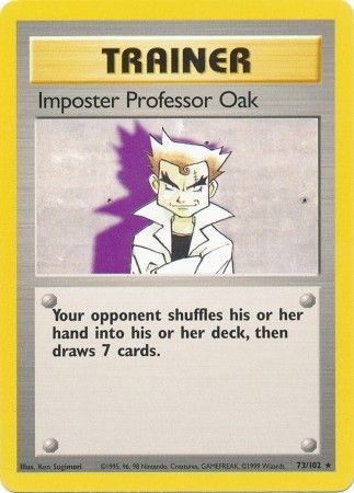 Imposter Professor Oak (73/102) [Base Set Unlimited] | Good Games Modbury