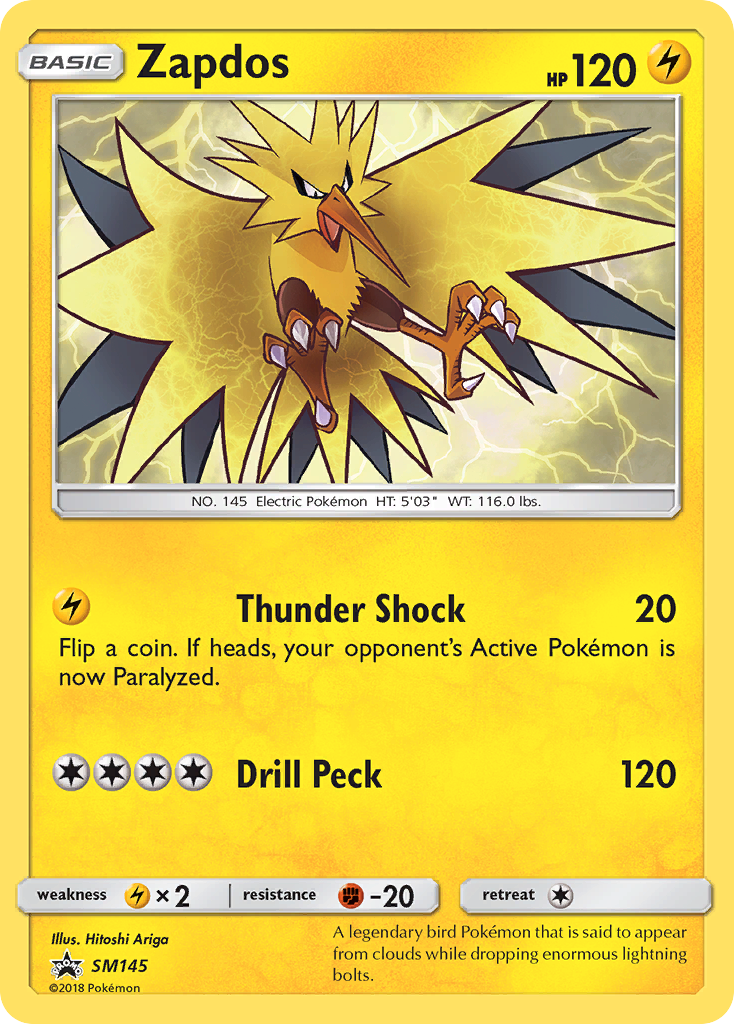 Zapdos (SM145) [Sun & Moon: Black Star Promos] | Good Games Modbury