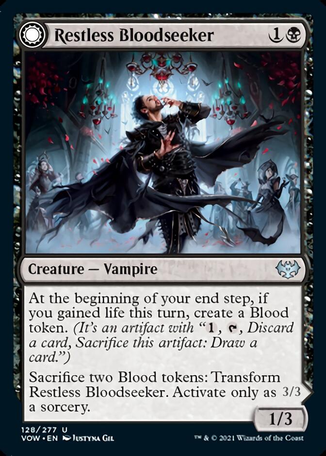 Restless Bloodseeker // Bloodsoaked Reveler [Innistrad: Crimson Vow] | Good Games Modbury