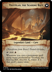 Brass's Tunnel-Grinder // Tecutlan, the Searing Rift [The Lost Caverns of Ixalan Prerelease Cards] | Good Games Modbury