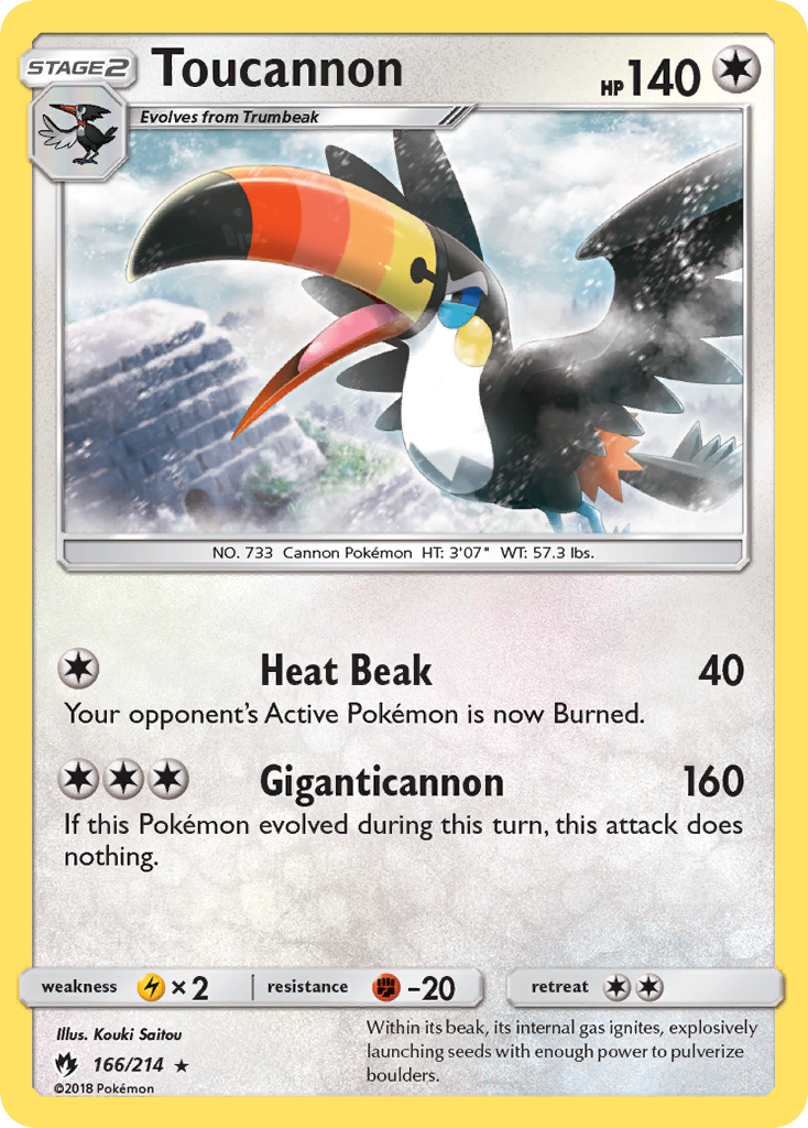 Toucannon (166/214) [Sun & Moon: Lost Thunder] | Good Games Modbury