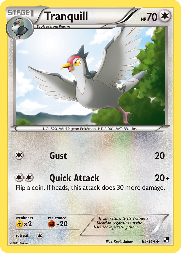 Tranquill (85/114) [Black & White: Base Set] | Good Games Modbury