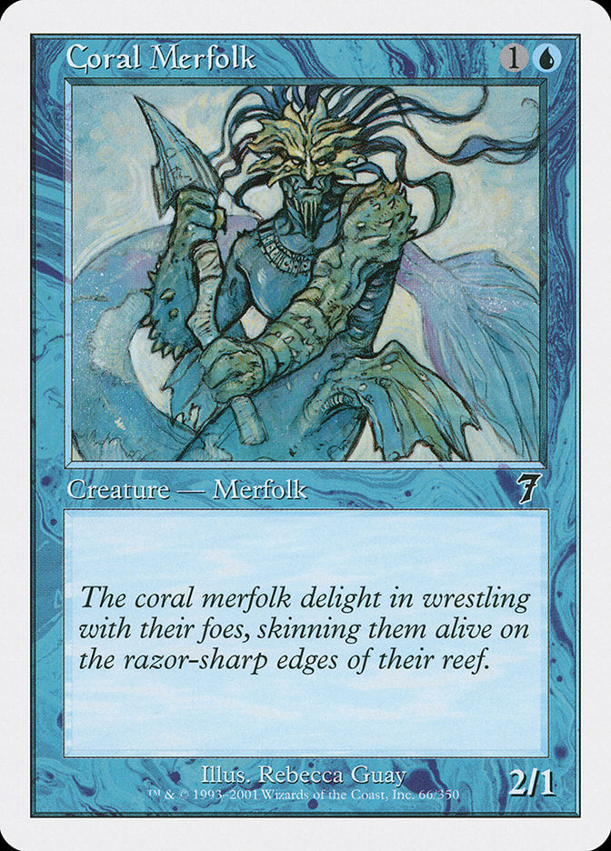 Coral Merfolk [Seventh Edition] | Good Games Modbury