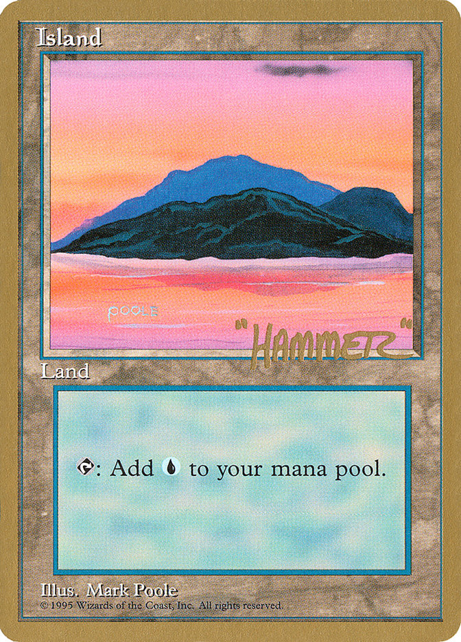 Island (shr369) (Shawn "Hammer" Regnier) [Pro Tour Collector Set] | Good Games Modbury