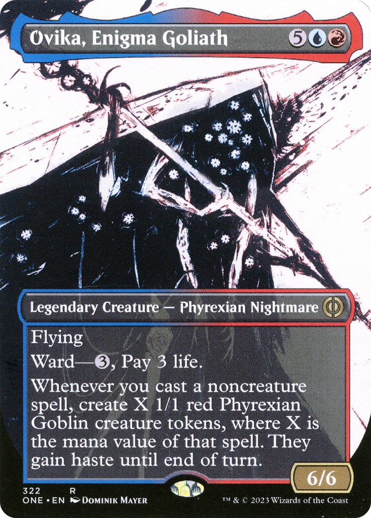 Ovika, Enigma Goliath (Borderless Ichor) [Phyrexia: All Will Be One] | Good Games Modbury