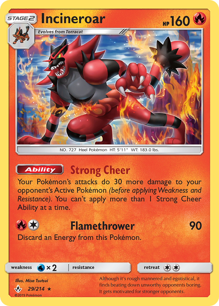 Incineroar (29/214) [Sun & Moon: Unbroken Bonds] | Good Games Modbury