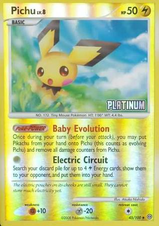 Pichu (45/100) [Burger King Promos: 2009 Collection] | Good Games Modbury