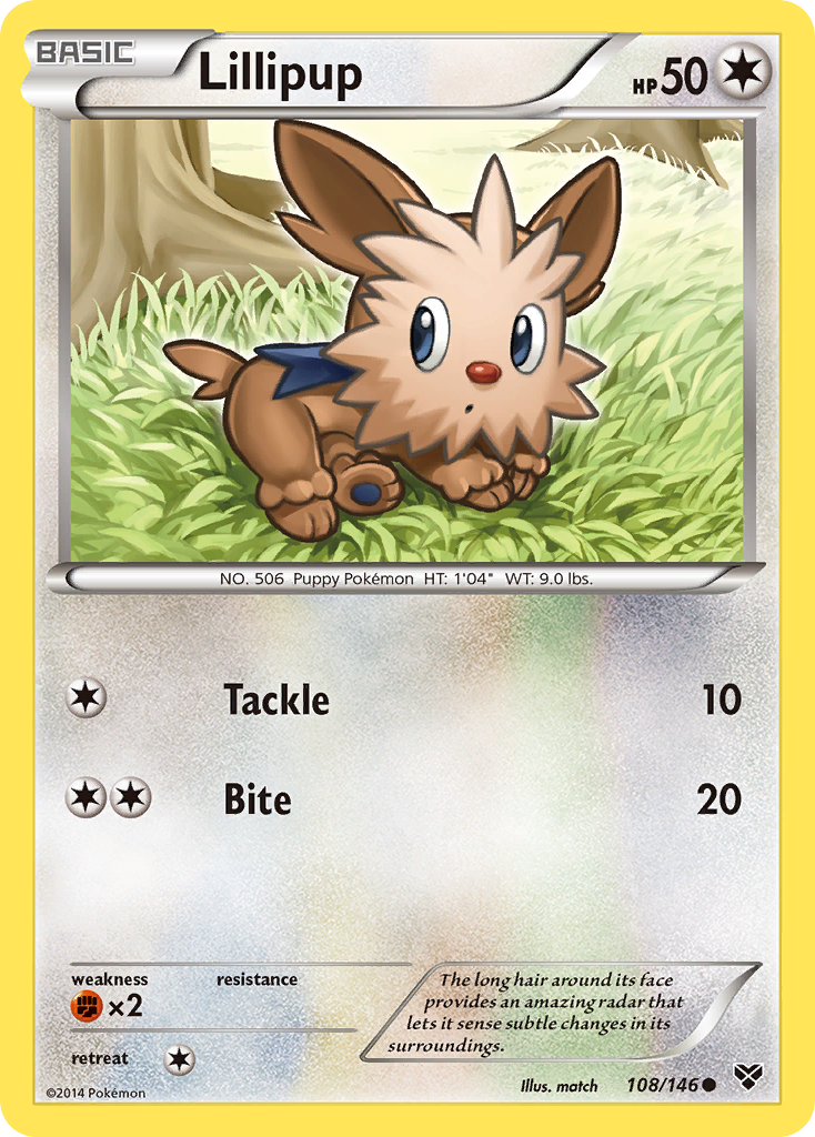 Lillipup (108/146) [XY: Base Set] | Good Games Modbury