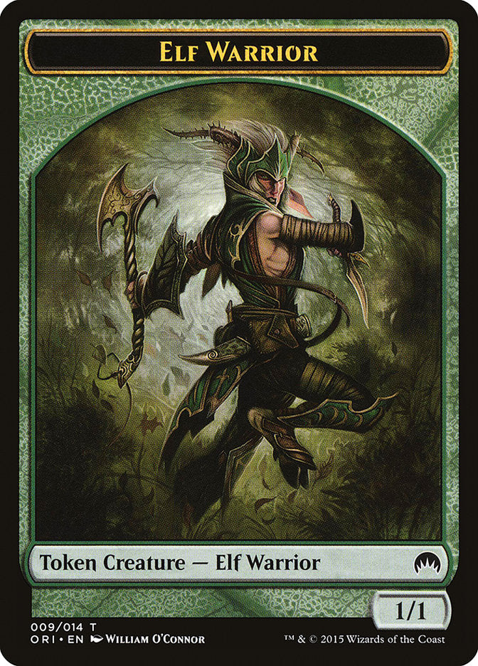 Elf Warrior Token [Magic Origins Tokens] | Good Games Modbury