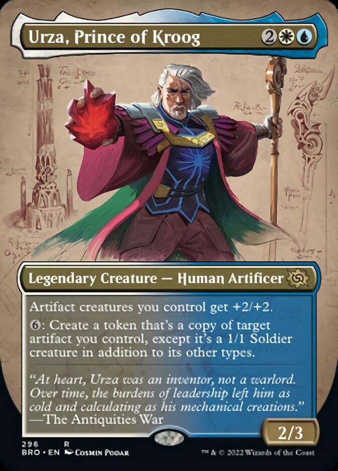 Urza, Prince of Kroog (Borderless Alternate Art) [The Brothers' War] | Good Games Modbury