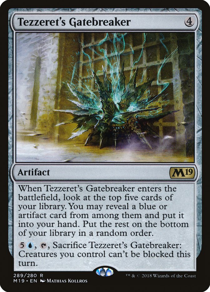 Tezzeret's Gatebreaker [Core Set 2019] | Good Games Modbury