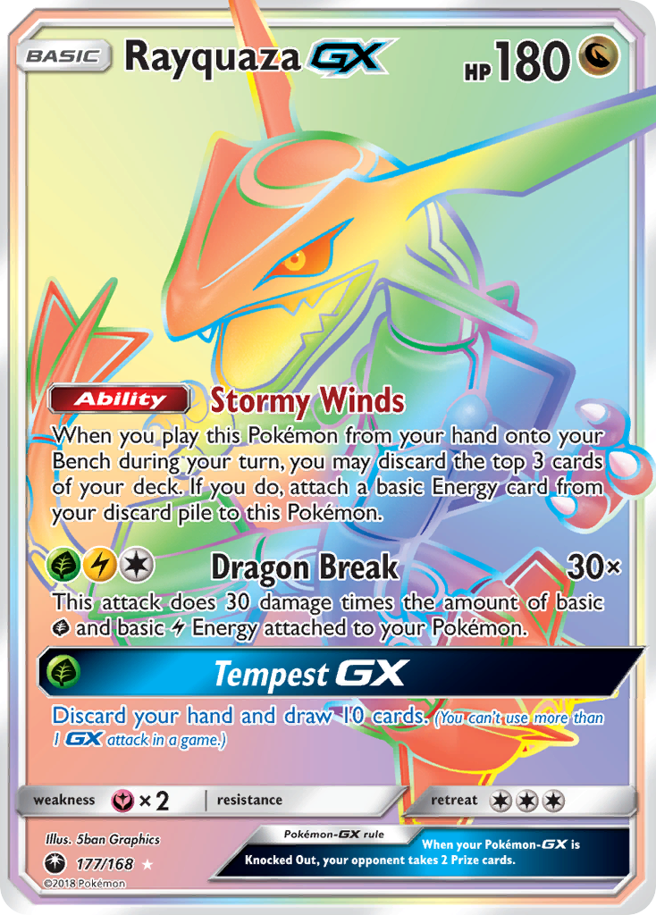 Rayquaza GX (177/168) [Sun & Moon: Celestial Storm] | Good Games Modbury