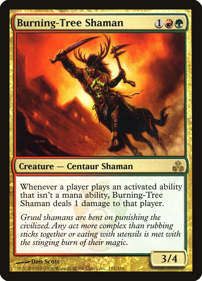 Burning-Tree Shaman [Guildpact] | Good Games Modbury