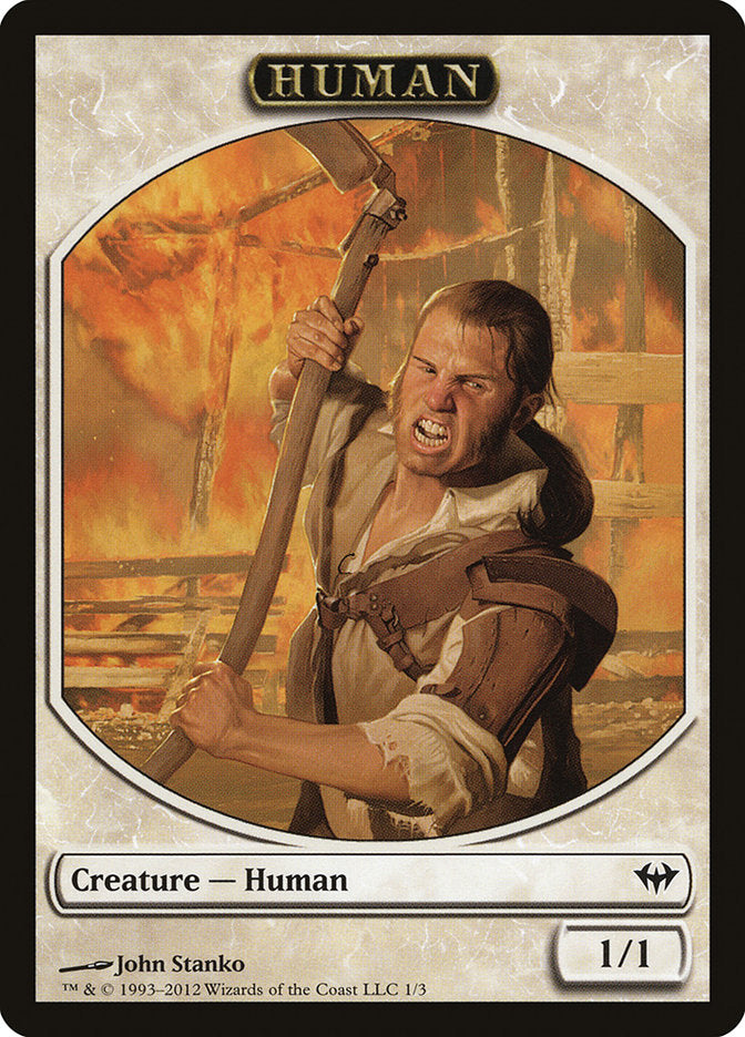 Human Token [Dark Ascension Tokens] | Good Games Modbury