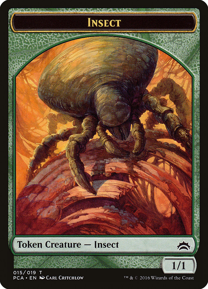 Insect Token [Planechase Anthology Tokens] | Good Games Modbury