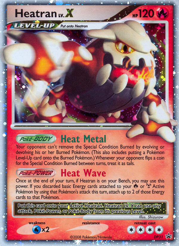 Heatran LV.X (DP31) [Diamond & Pearl: Black Star Promos] | Good Games Modbury