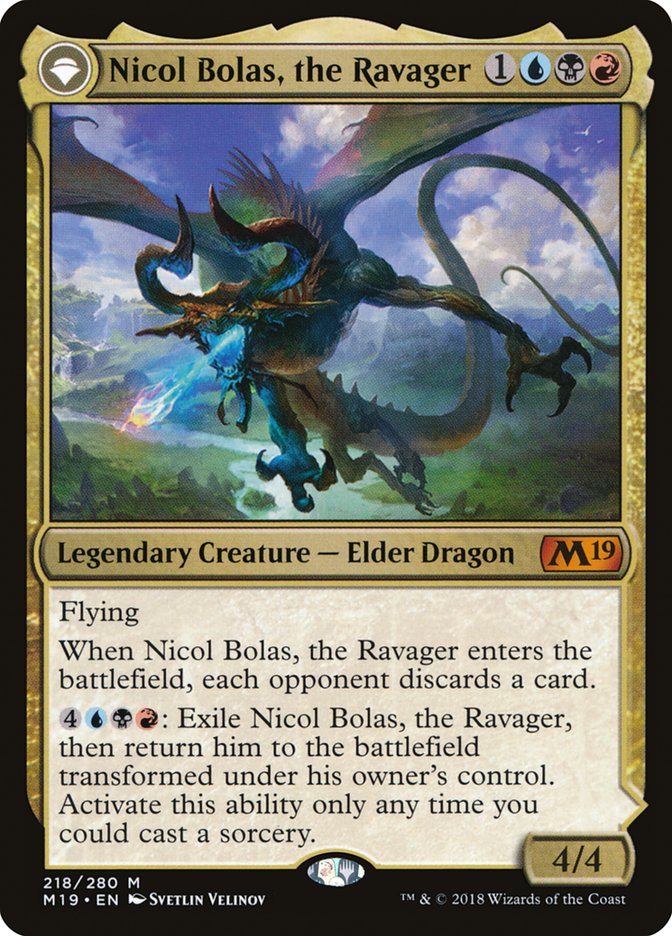 Nicol Bolas, the Ravager // Nicol Bolas, the Arisen [Core Set 2019] | Good Games Modbury