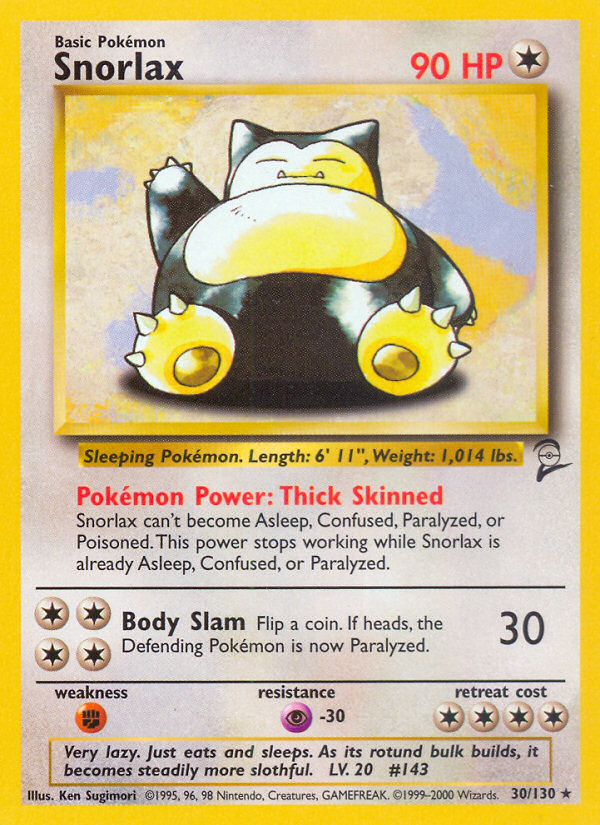 Snorlax (30/130) [Base Set 2] | Good Games Modbury