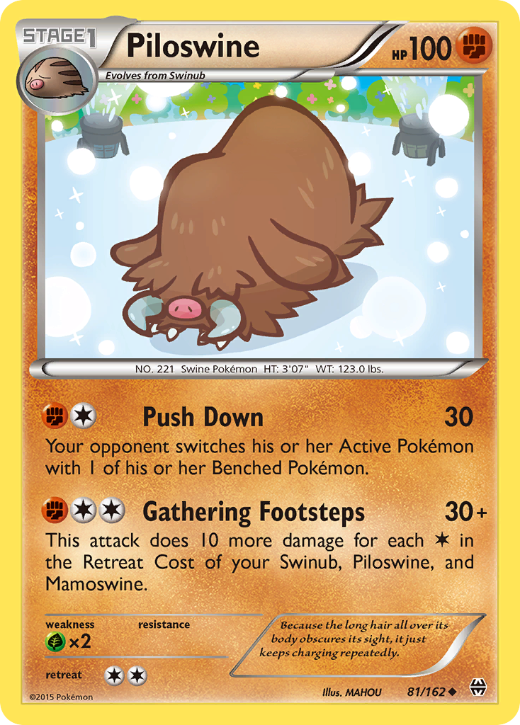 Piloswine (81/162) [XY: BREAKthrough] | Good Games Modbury