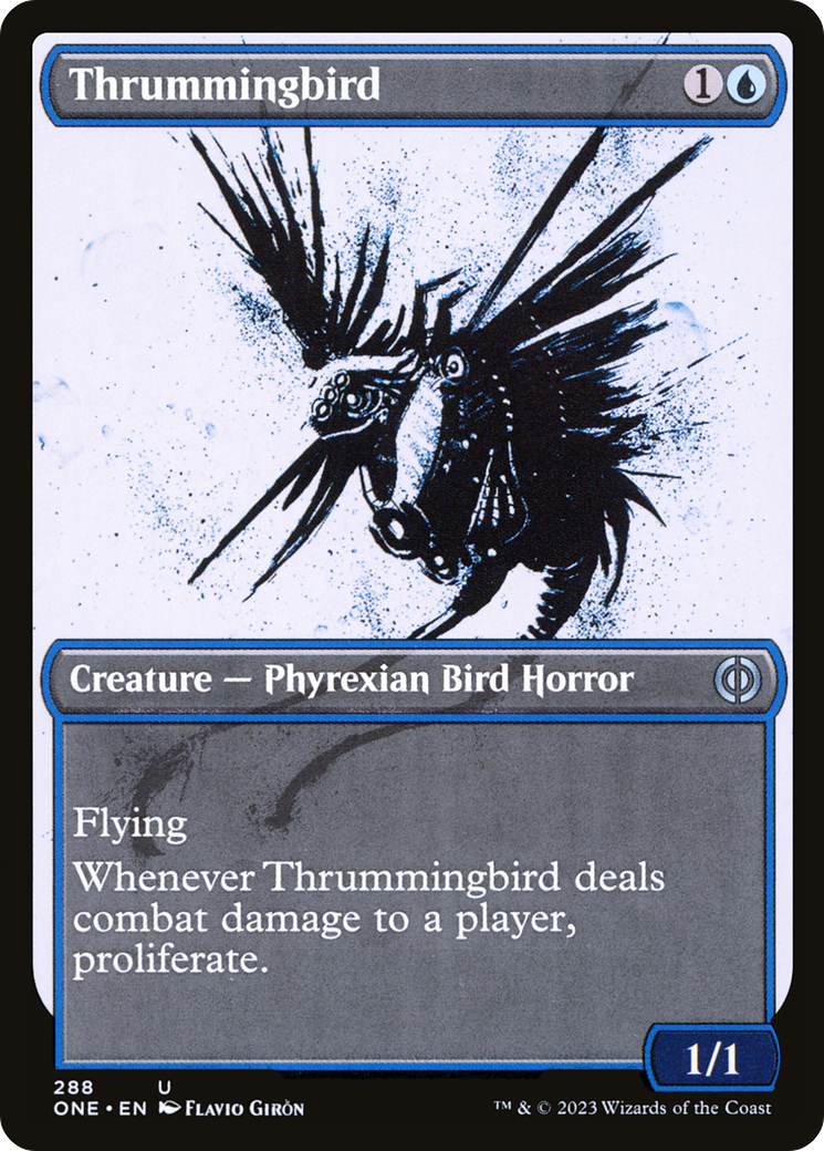 Thrummingbird (Showcase Ichor) [Phyrexia: All Will Be One] | Good Games Modbury