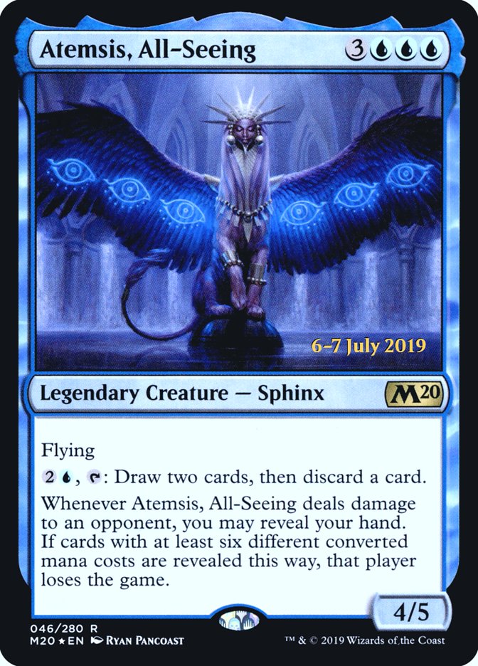 Atemsis, All-Seeing [Core Set 2020 Prerelease Promos] | Good Games Modbury