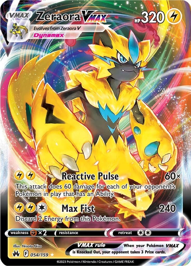 Zeraora VMAX (054/159) [Sword & Shield: Crown Zenith] | Good Games Modbury