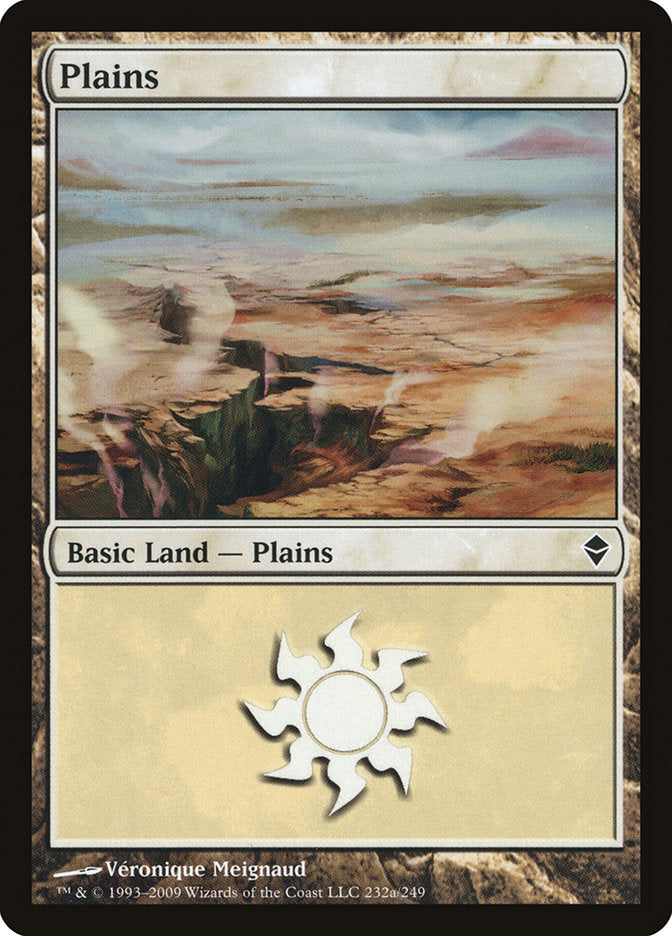 Plains (232a) [Zendikar] | Good Games Modbury