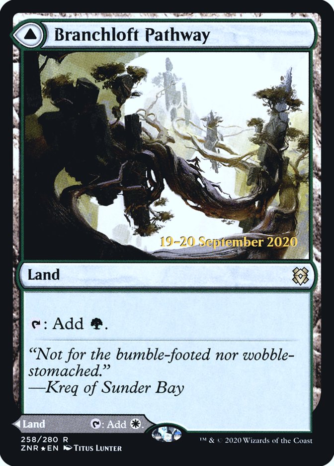 Branchloft Pathway // Boulderloft Pathway [Zendikar Rising Prerelease Promos] | Good Games Modbury