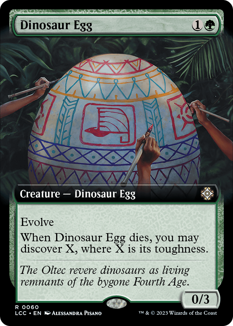 Dinosaur Egg (Extended Art) [The Lost Caverns of Ixalan Commander] | Good Games Modbury