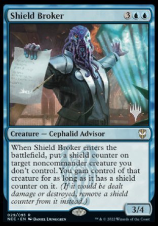 Shield Broker (Promo Pack) [Streets of New Capenna Commander Promos] | Good Games Modbury