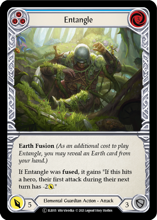 Entangle (Blue) [U-ELE015] (Tales of Aria Unlimited)  Unlimited Rainbow Foil | Good Games Modbury