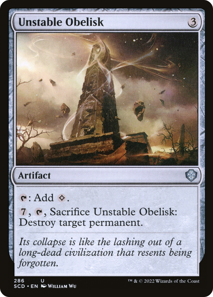 Unstable Obelisk [Starter Commander Decks] | Good Games Modbury