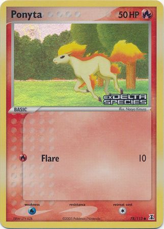 Ponyta (78/113) (Stamped) [EX: Delta Species] | Good Games Modbury