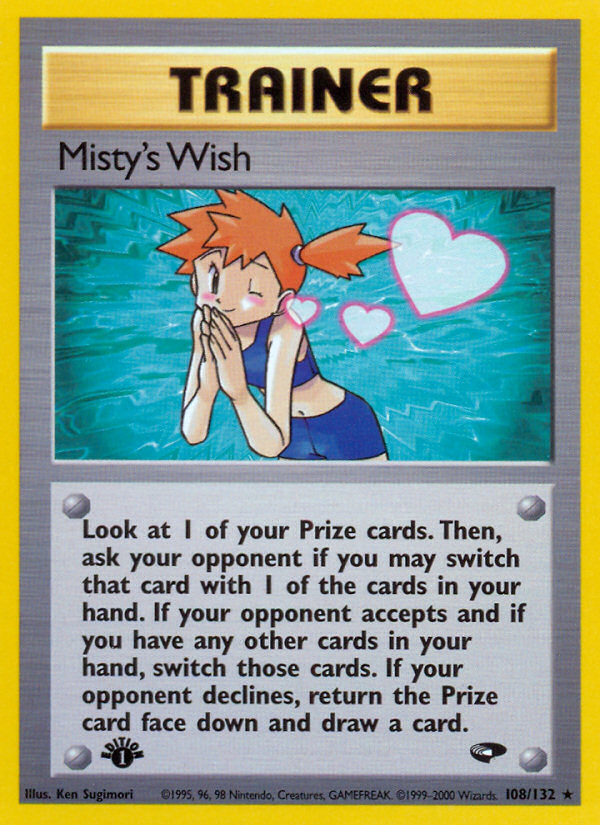 Misty's Wish (108/132) [Gym Challenge 1st Edition] | Good Games Modbury