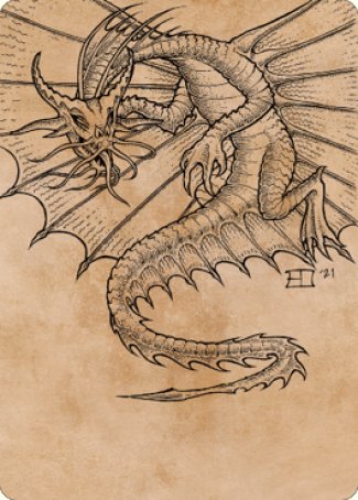 Ancient Gold Dragon Art Card (44) [Commander Legends: Battle for Baldur's Gate Art Series] | Good Games Modbury