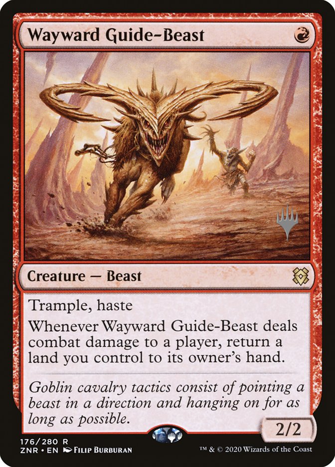 Wayward Guide-Beast (Promo Pack) [Zendikar Rising Promos] | Good Games Modbury