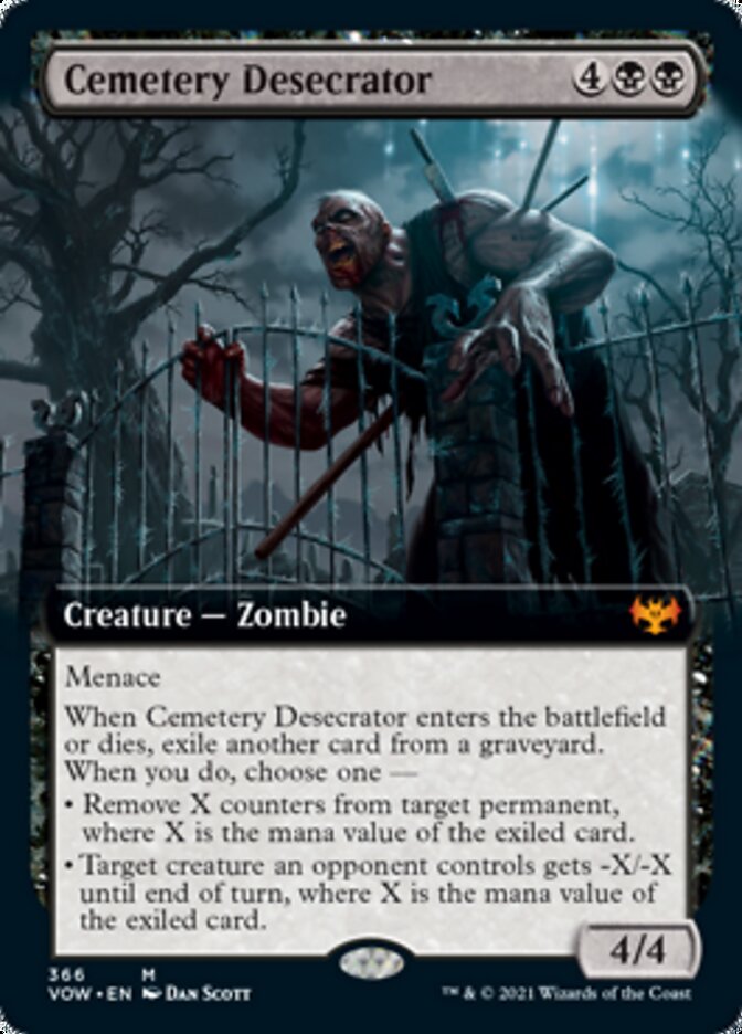 Cemetery Desecrator (Extended Art) [Innistrad: Crimson Vow] | Good Games Modbury