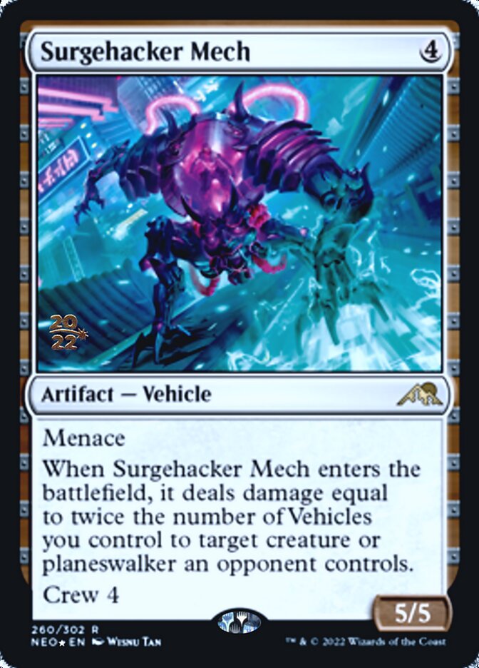 Surgehacker Mech [Kamigawa: Neon Dynasty Prerelease Promos] | Good Games Modbury